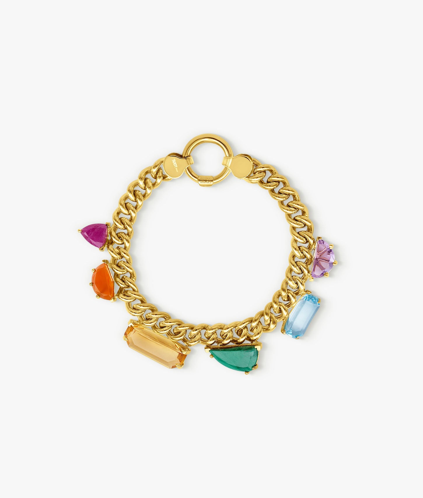 Half Cut Gems Bracelet