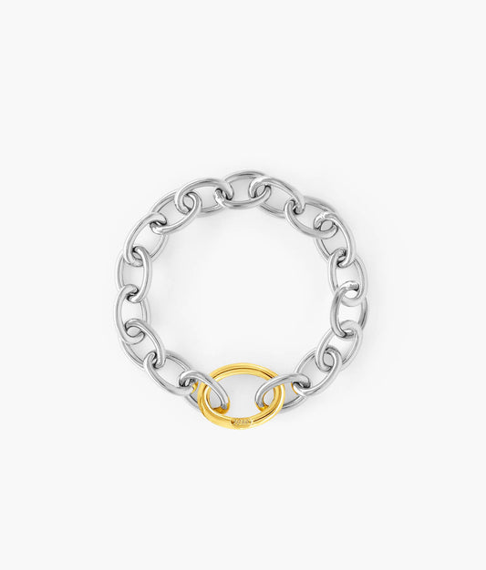 Sterling Silver Large-Link Chain Bracelet