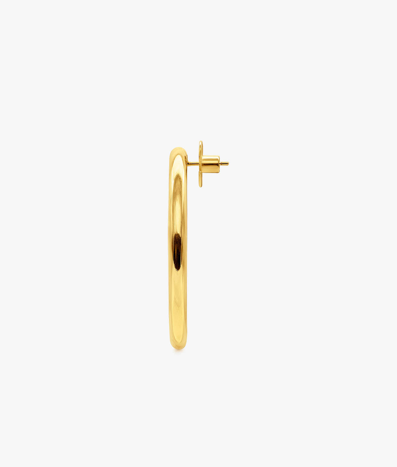 Gold Plated Silver Large Hold Earring