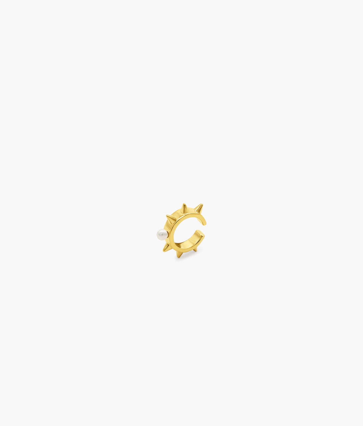 Suot Suot x Abra Spike Recycled Pearl Silver Vermeil Earcuff by Suot Studio ...