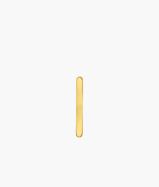 Gold Plated Silver Bar Earring