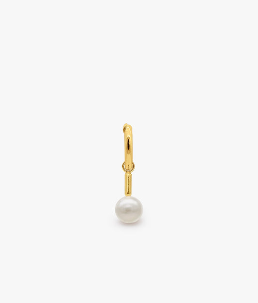 Gold Plated Naked Pearls Small Charm