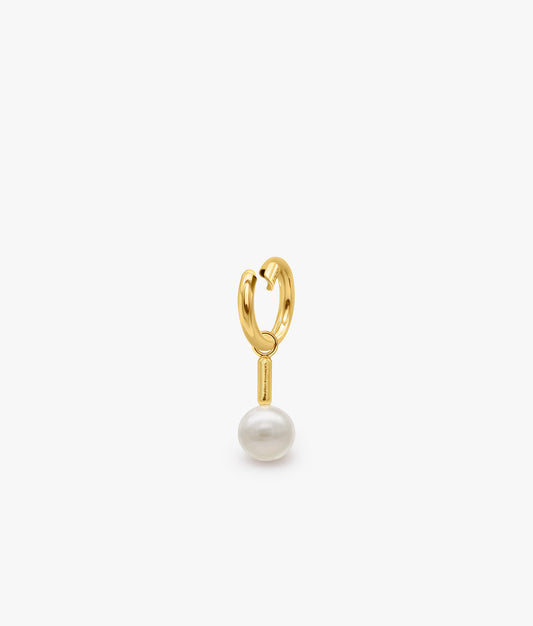 Gold Plated Naked Pearls Small Charm