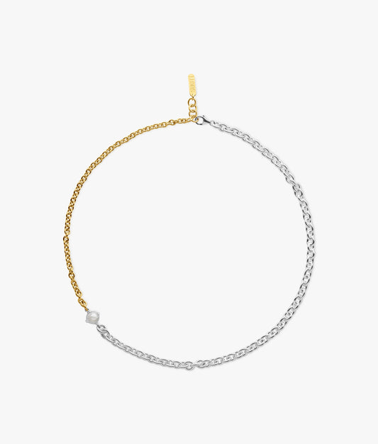 Naked Pearls Silver Vermeil Encapsulated Necklace