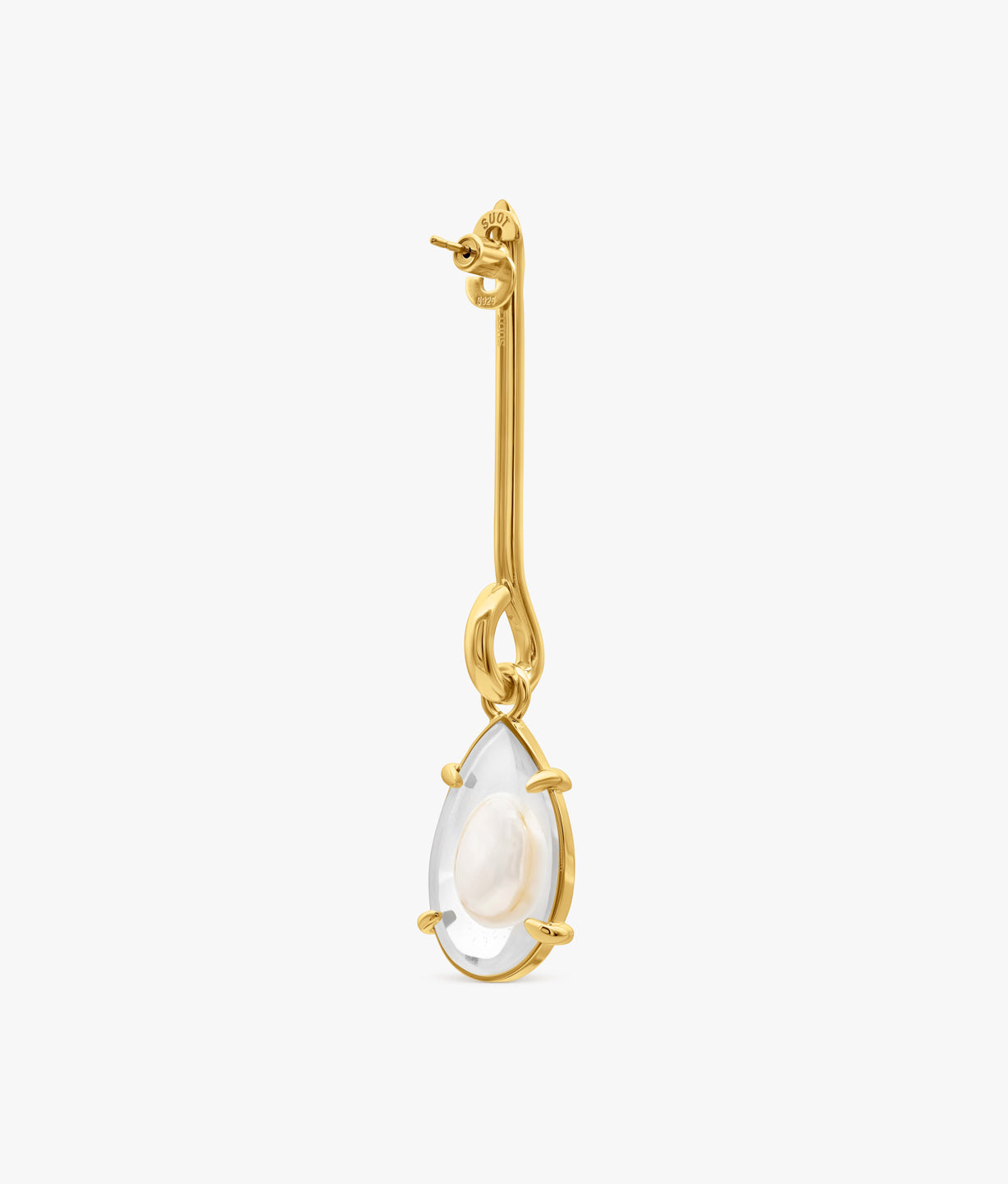 Naked Pearls Encapsulated Long Earring